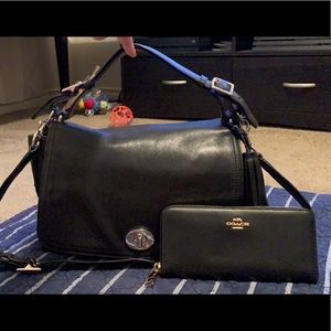 Black Coach Purse & Wallet